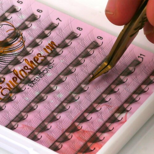 12D Promade Fans L Trays 12D-120Fans Premade Fans Volume Eyelash Extensions VNLASHES