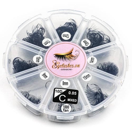 Promade Fans 10D Loose Lashes Mix 1000Fans Premade Fan Volume Eyelashes Extension VNLASHES