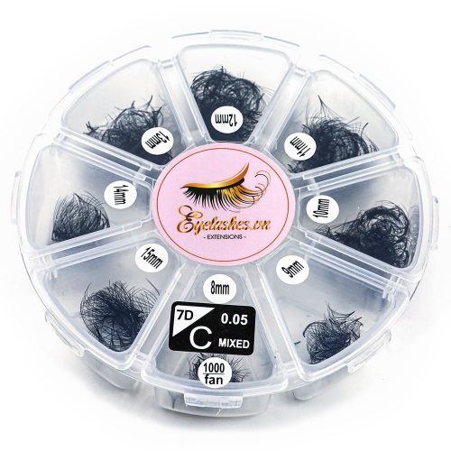 Promade Fans 7D Loose Lashes Mix 1000Fans Premade Fan Volume Eyelashes Extension VNLASHES