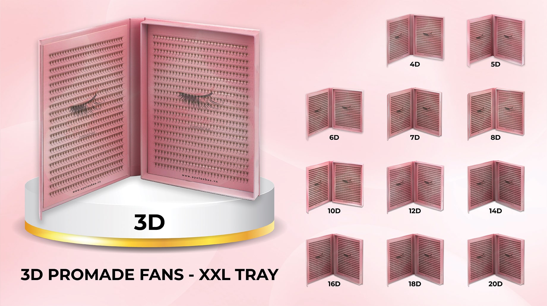 3D-promade-fan-XXL-Tray-wholesale-eyelash-supplier-VNLASHES