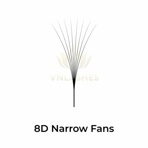 Narrow Lashes 8D Promade Fans XL Tray 8D - 720Fans - Premade Fans Eyelash Extensions -VNLASHES